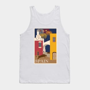 Vintage Poster Spain Tank Top